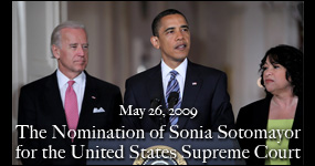 Nomination of Sonia Sotomayor